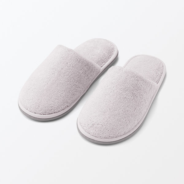 無印良品 洗える綿パイルスリッパ 前とじ M 22．5～25cm