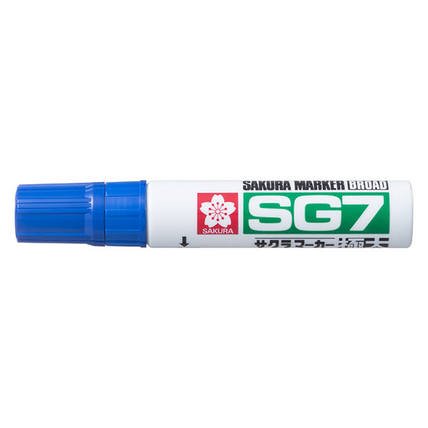 サクラクレパス マーカーSG7極太 青 JGK#36 5個 - アスクル