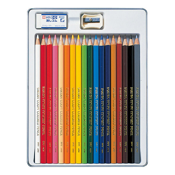 サクラクレパス クーピー色鉛筆１８色（スタンダード） PFY18 1個