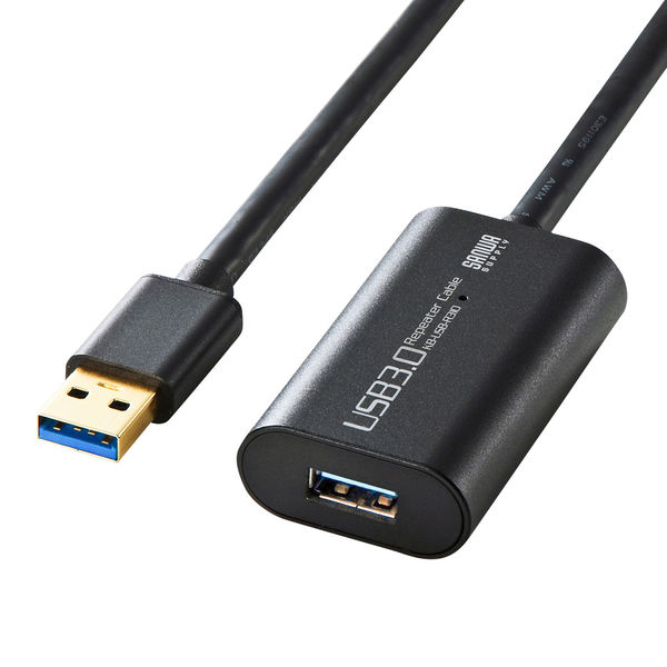 サンワサプライ USB3.0アクティブリピーターケーブル10m KB-USB-R310 1