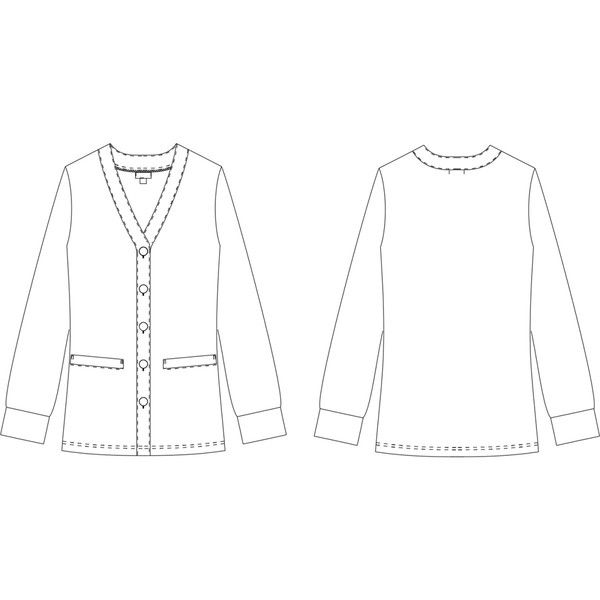 プリーツデザイン カーディガン 白 43736_10_1024x.jpg?v=1688519248