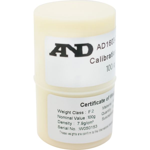 AD1603-100F2-A 校正用分銅 OIML型円筒分銅 F2級 100g 一般校正 AD1603-100F2-A 校正用分銅 OIML型円筒分銅 F2級 100g 一般校正
