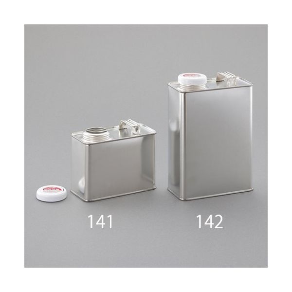 エスコ 0.5L 取手付角缶(スチール製) EA508TM-141 1セット(15個 エスコ 0.5L 取手付角缶(スチール製) EA508TM-141 1セット(15個
