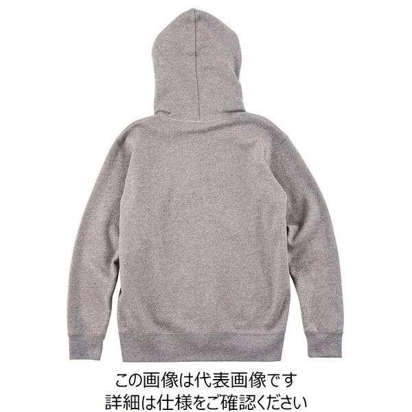 WOOLONG グレー パーカー Mサイズ ジップアップライトパーカー | メンズ | 1枚 | 00217-MLZ | 杢