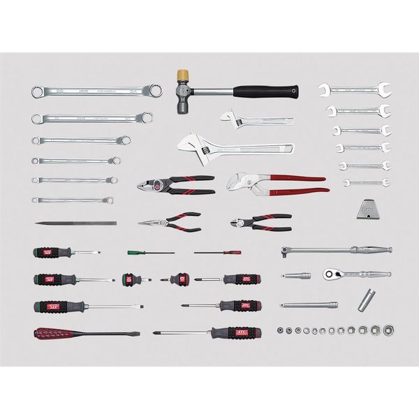 京都機械工具 KTC 48点組 9.5SQ 工具セット SK3482S 1組（直送品