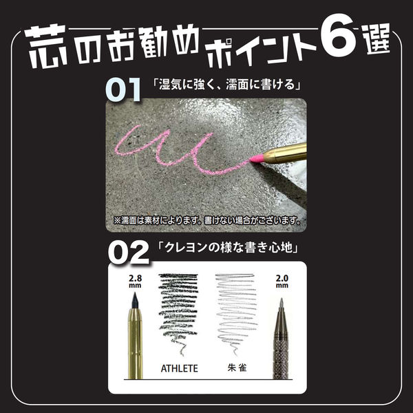 祥碩堂 MODEL ATHLETE 替芯 芯削り付き ASL-K002 1個（直送品） - アスクル