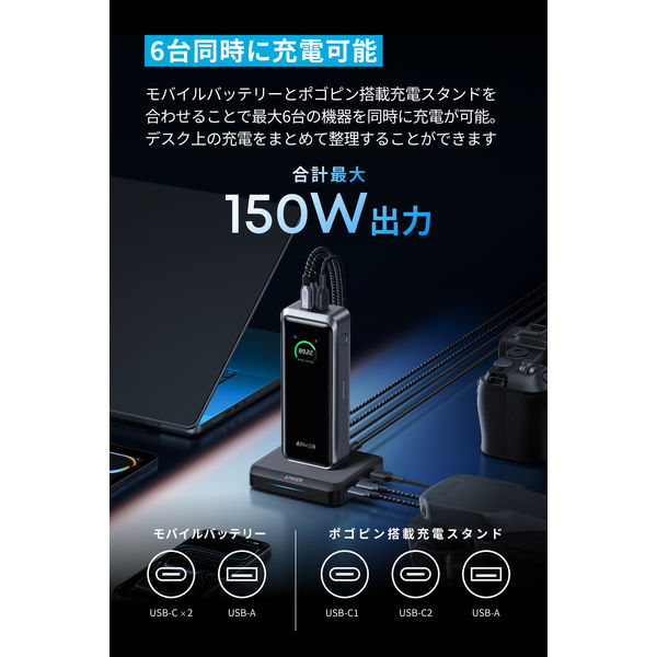 Anker Prime モバイルバッテリー Power Bank (26250mAh 300W) with