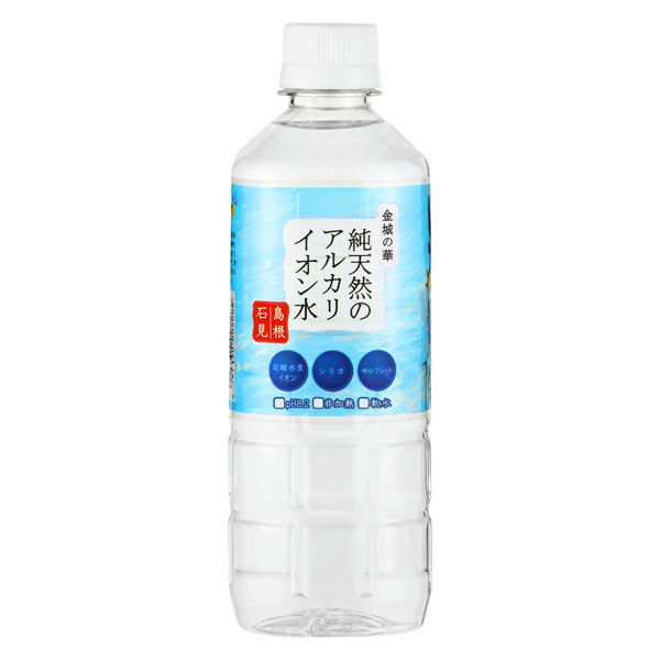 金城の華 純天然アルカリイオン水 500ml 1箱（24本入） - アスクル