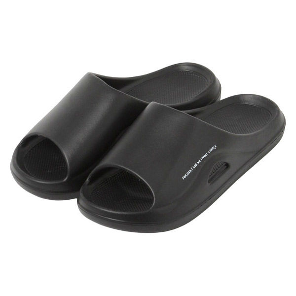シャワーサンダル2 M(約24～25cm) ブラック 1セット（1足×6） LAKOLE