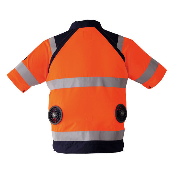 【服のみ】Asahicho 9207 空調服(R)高視認半袖ブルゾン 蛍光オレンジ LL 反射材 1着(直送品) 【服のみ】Asahicho 9207 空調服(R)高視認半袖ブルゾン 蛍光オレンジ LL 反射材 1着(直送品)