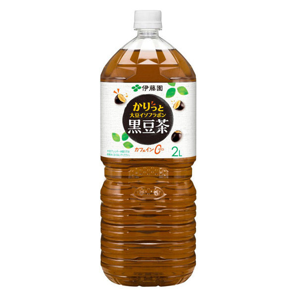 伊藤園 かりっと大豆イソフラボン黒豆茶 2L 1箱（6本入） - アスクル