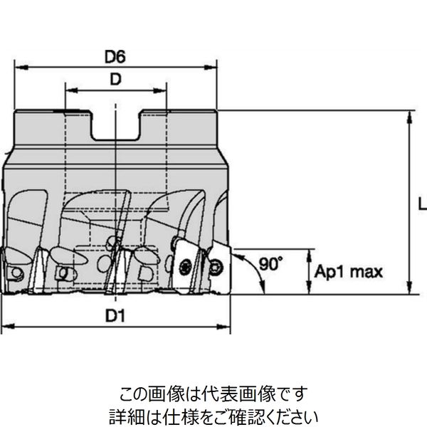 WIDIA 0°/90°ショルダーミル VSM11シリーズ シェルミル(5416317) VSM11D040Z06S016XD11 1本（直送品） -  アスクル