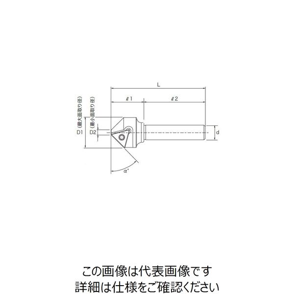 丸一切削工具 THECUT 刃先交換式面取りカッター キレメン MTMB0425-S12