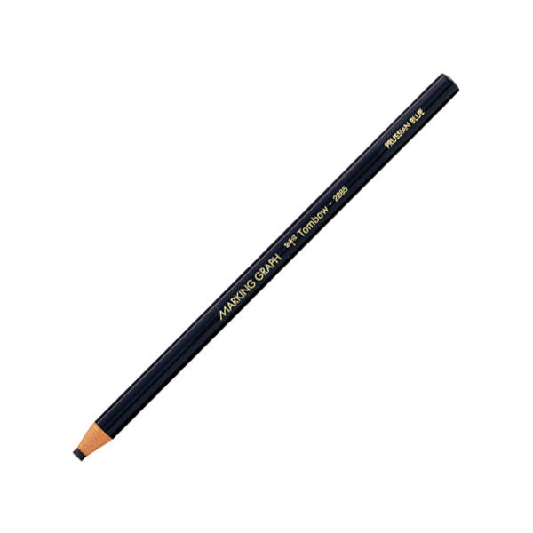 トンボ鉛筆 色鉛筆 マーキンググラフ 藍色 2285-17 1箱（12本入