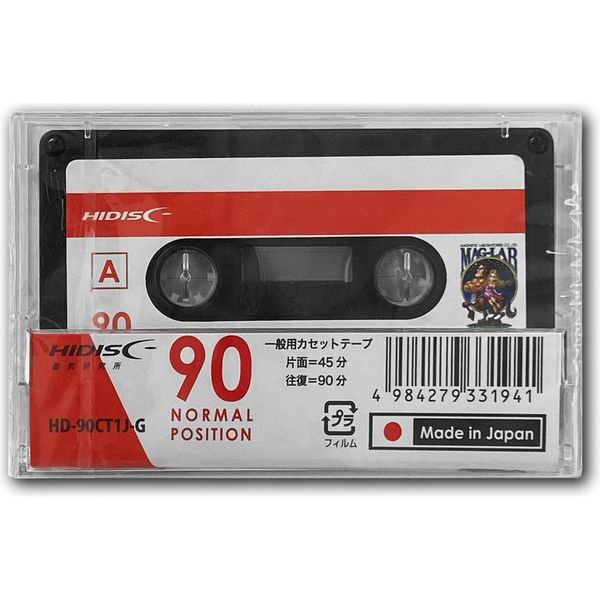 磁気研究所 一般録音用カセットテープ90分 HD-90CT1J-G 1セット（4個 