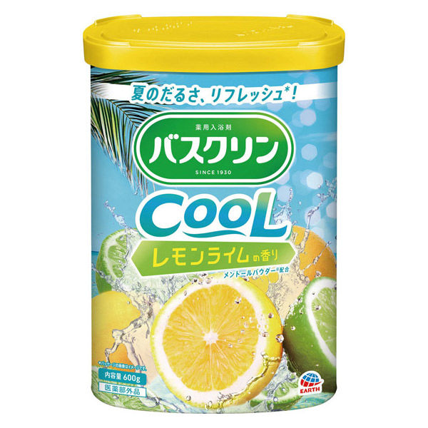 バスクリン 薬用 夏用 クール レモンライムの香り 600g（透明タイプ/青
