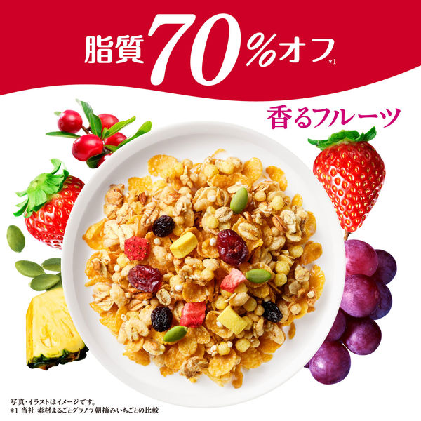 素材まるごとグラノラ 脂質70%オフ 香るフルーツ 350g 1袋 日本