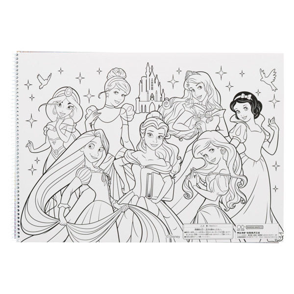 サンスター文具 B4スケッチブック DC/ディズニープリンセス 2952429A 1