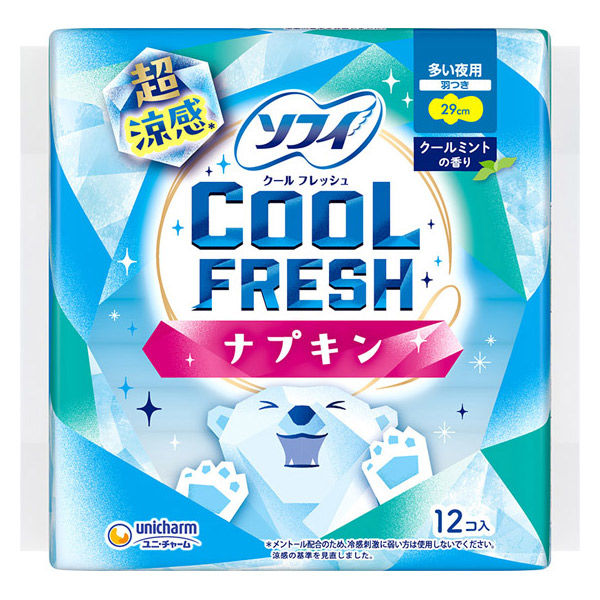生理用品 ナプキン ソフィ クールフレッシュ 超涼感ナプキン 29cm 羽