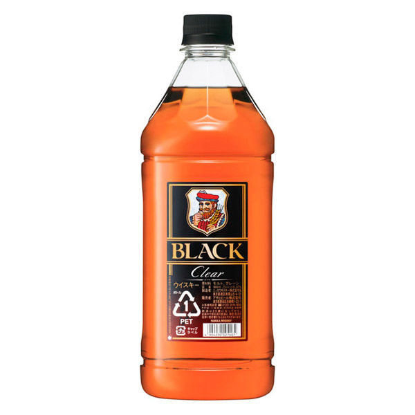 ブラックニッカクリア 37度 1.8L 1800ml ペット 1セット（2本） ニッカ