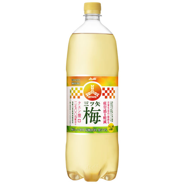 アサヒ飲料 三ツ矢梅 1.5L 1セット(16本) アサヒ飲料 三ツ矢梅 1.5L 1セット(16本)