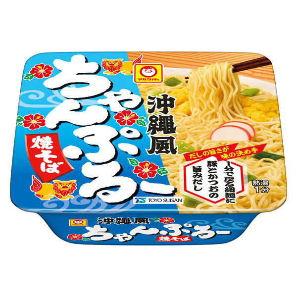 【訂正版】やきそばゴンちゃん☆　タワー 沖縄風ちゃんぷるー焼そば107g 12個 東洋水産 - アスクル
