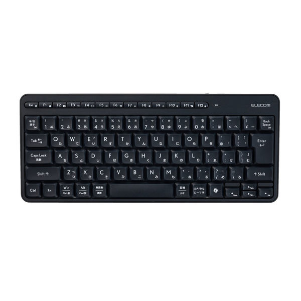 2 4 ghz テンキーレス 静音 マウス キーボード エレコム ワイヤレスキーボード 静音 テンキーレス 2 4GHz無線 USBレシーバー TK-QT11MDMABK 1個