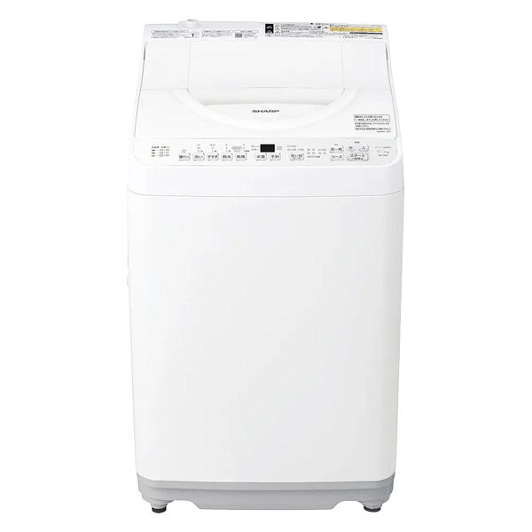 シャープ 縦型洗濯乾燥機【軒先渡し】 ES-TX6K-W 1台（直送品） - アスクル