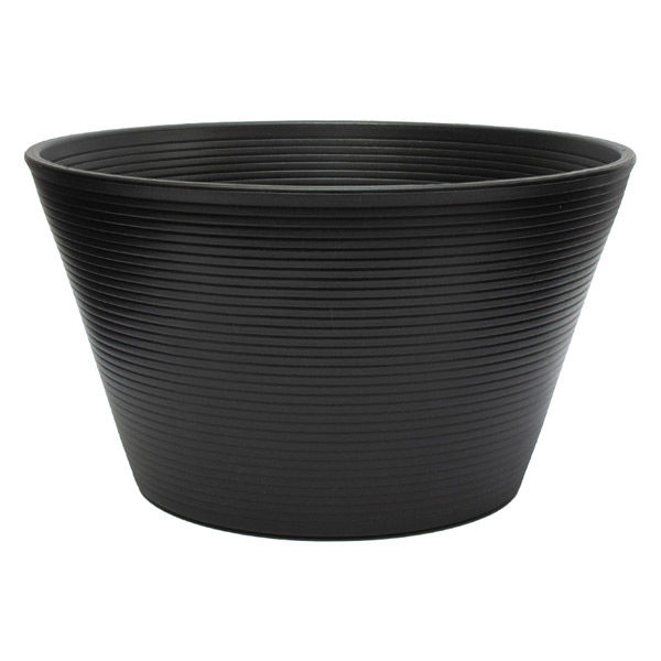 リーフ 睡蓮鉢 ブラック 940436 1個（直送品） - アスクル