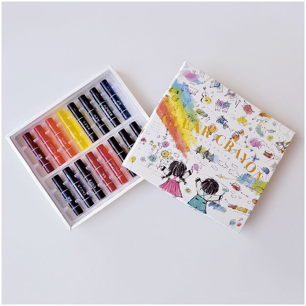 Amazon.com: KOKUYO Clear Crayons 16 Colors