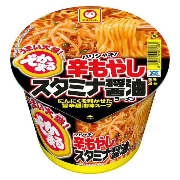 でかまる バリシャキ！辛もやし スタミナ醤油ラーメン150g 6個 東洋