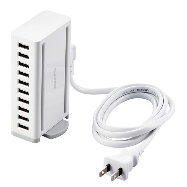 USB充電器 USB-A×10 合計60W 電源ケーブル1.5m スマホ