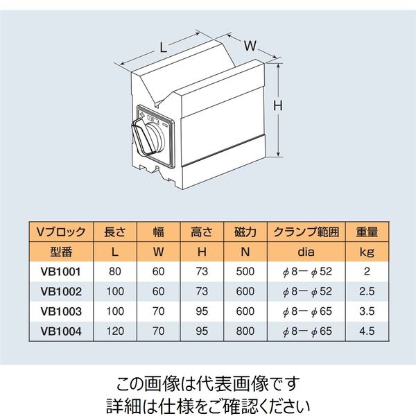 在庫品即日出荷 ノガ・ジャパン NOGA Vブロックマグネット 100×60×73mm