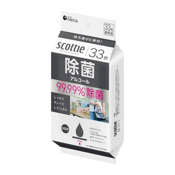 日本製紙クレシア スコッティ ウェットティシュー 除菌 アルコール
