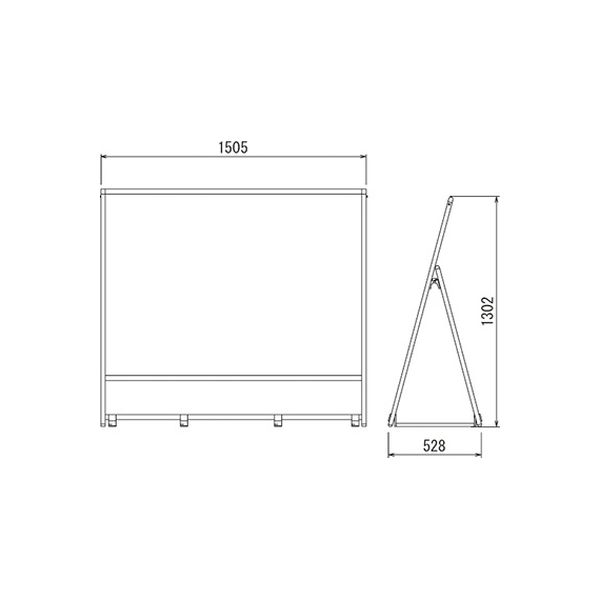 ベルク アルモード 屋外用片面Ａ型 ポスタースタンド ２３７８