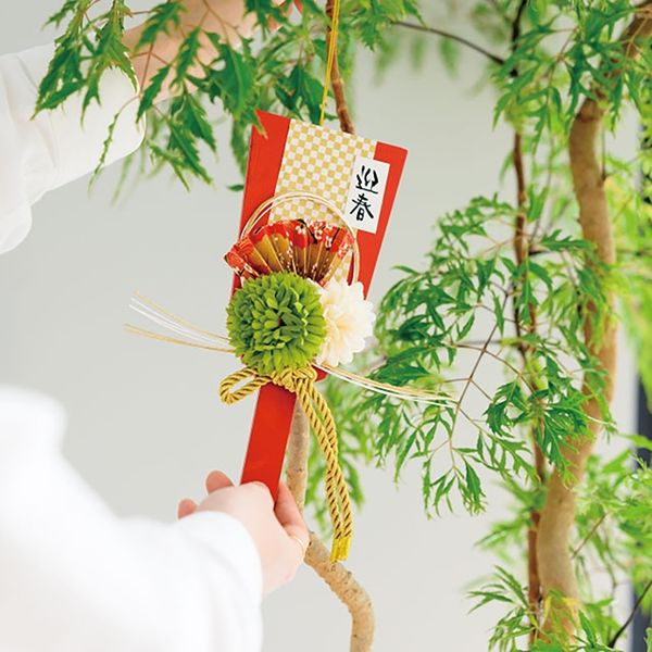 ヘッズ 迎春羽子板飾り-1/赤 9個(3個×3) GS-HGO1 1セット(9個入)（直送