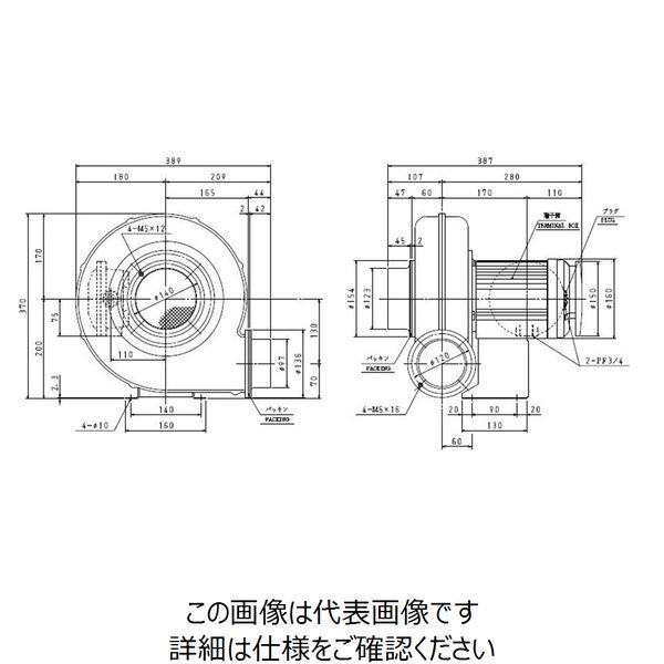 昭和電機 耐圧防爆型電動送風機 MDーECー100TーR313 MD-EC-100T-R313 1個（直送品） - アスクル