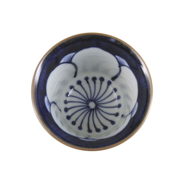 石丸陶芸 波佐見焼 梅濃 煎茶碗 1セット（5個）（直送品） - アスクル
