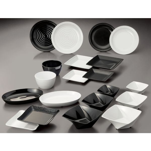 三信化工 角皿 黒マット MS-830-KMT（直送品） - アスクル