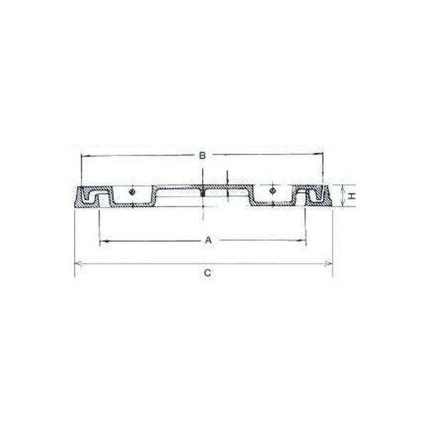 楽天市場】鋳鉄製格子蓋 330×330×10mm 歩道用 正方形 330mm角