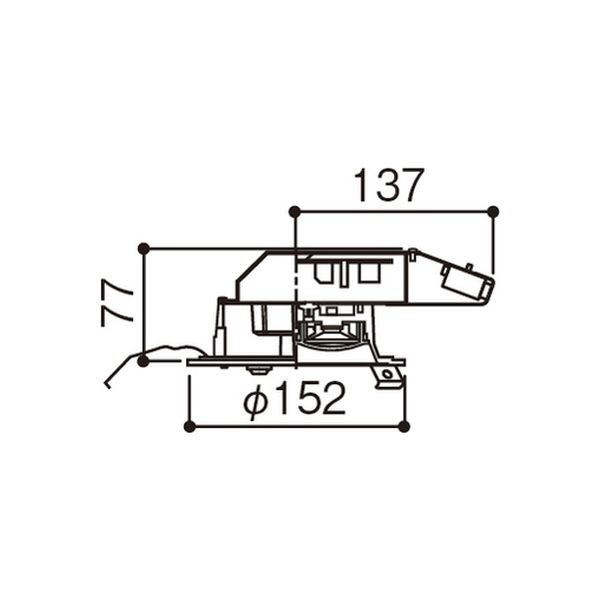 パナソニック(Panasonic) ダウンライト内玄関・廊下用FreePa センサ 60  