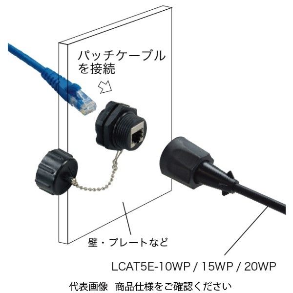 ジェフコム（JEFCOM） 屋外用LANモジュラージャック LKJACK-8WP 1個