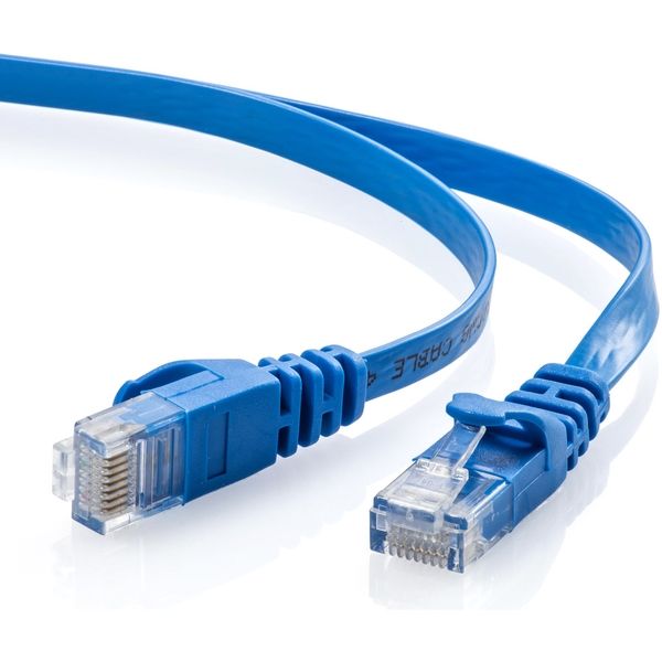 サンワダイレクト Cat6 フラットLANケーブル 15m (カテゴリー6・より線
