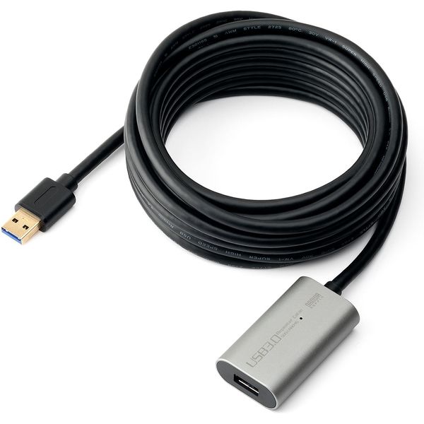 USB 3.0 アクティブ リピーター 延長ケーブル 5m自宅保管簡易包装での発送に