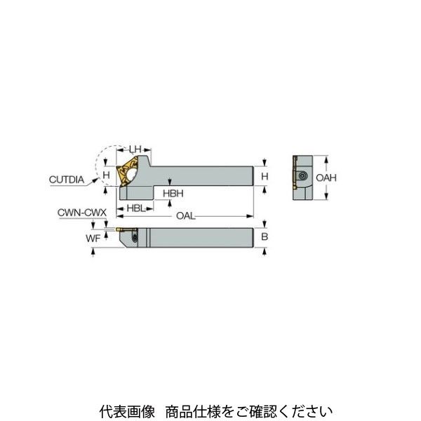 イスカル PCホルダー PCHR25ーD40ー3ーIQ(2302496 PCHR25-D40-3-IQ 1本（直送品）