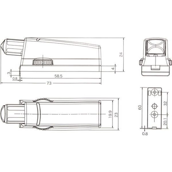 【建築金物】TQOOL（ツクール） TQOOL Hettich 扉用サイレントダンパー ダイカスト面付き ハイロジック 1個（直送品）