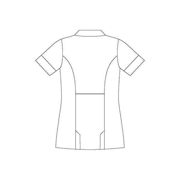住商モンブラン ナースジャケット 半袖 サックス×ネイビーPP303