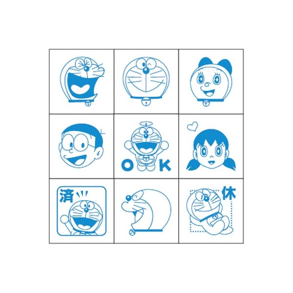 ビバリー ドラえもん チェックスタンプ CK9-009 1セット - アスクル