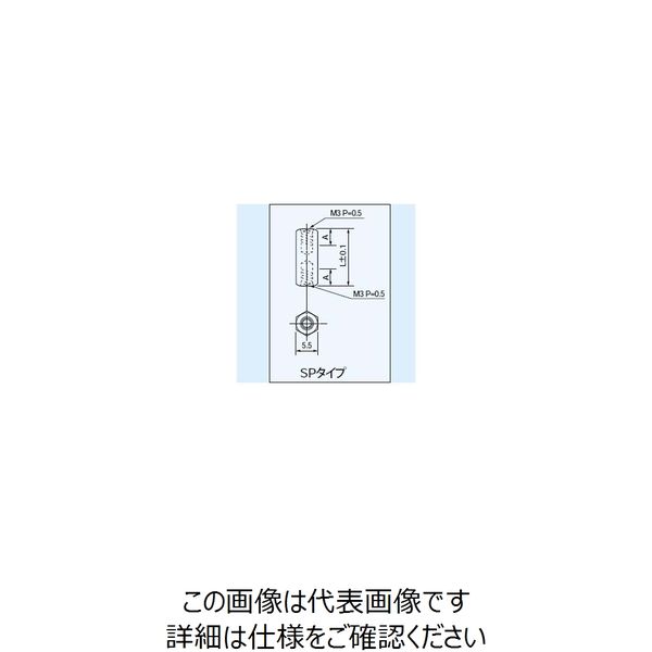 マックエイト プリント板用スペーサー六角型(M3タイプ)SPタイプ 10mm