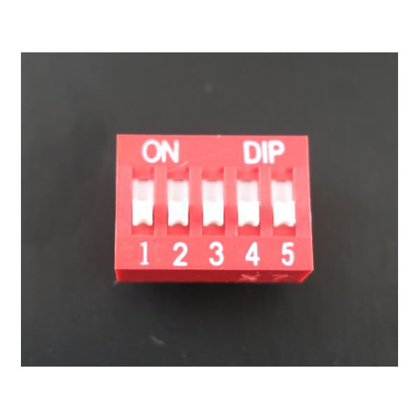 ルコマンド LINKMAN DIPスイッチ 5極 DS-05-V 1個 63-3075-98（直送品